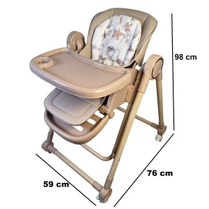 Scaun de Masa 3in1 pentru Bebelusi si Copii, Tarossy®, cu Balansoar, Crem - Img 6