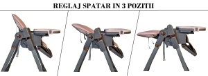 Scaun de Masa 3in1 pentru Bebelusi si Copii Tarossy®,Inaltime Ajustabila, Roz - Img 4