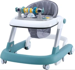 Premergator Copii 2 in 1 Reglabil Tarossy®, Pliabil, Roti 360 Grade, Verde