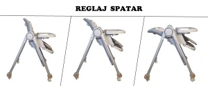 Scaun de Masa 3in1 pentru Bebelusi si Copii, Tarossy®, cu Balansoar, Gri - Img 5