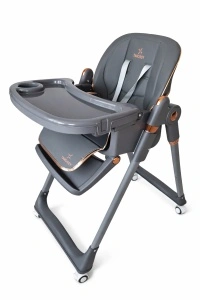 Scaun de Masa 3in1 pentru Bebelusi si Copii Tarossy®,Inaltime Ajustabila, Gri
