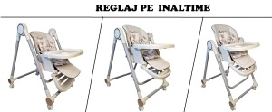Scaun de Masa 3in1 pentru Bebelusi si Copii, Tarossy®, cu Balansoar, Alb - Img 2
