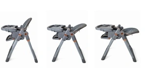 Scaun de Masa 3in1 pentru Bebelusi si Copii Tarossy®,Inaltime Ajustabila, Gri - Img 4