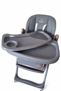 Scaun de Masa 3in1 pentru Bebelusi si Copii Tarossy®,Inaltime Ajustabila, Gri - Img 7