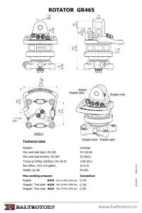 Rotator macara Baltrotors GR 465 - Img 2