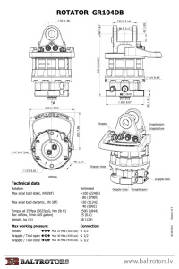 Rotator macara Baltrotors GR104DB - Img 2
