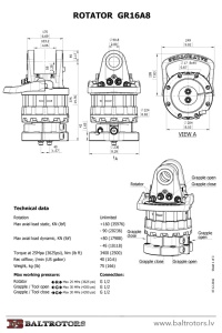 Rotator macara Baltrotors GR16A8 - Img 3