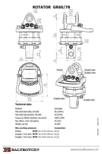 Rotator macara Baltrotors GR60-78 - Img 2