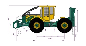 Tractor articulat forestier-Skidder HSM 904S - Img 3