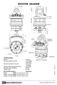 Rotator macara Baltrotors GR104DB - Img 3