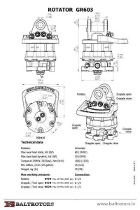 Rotator macara Baltrotors GR603 - Img 2