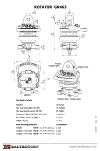 Rotator macara Baltrotors GR 463 - Img 2