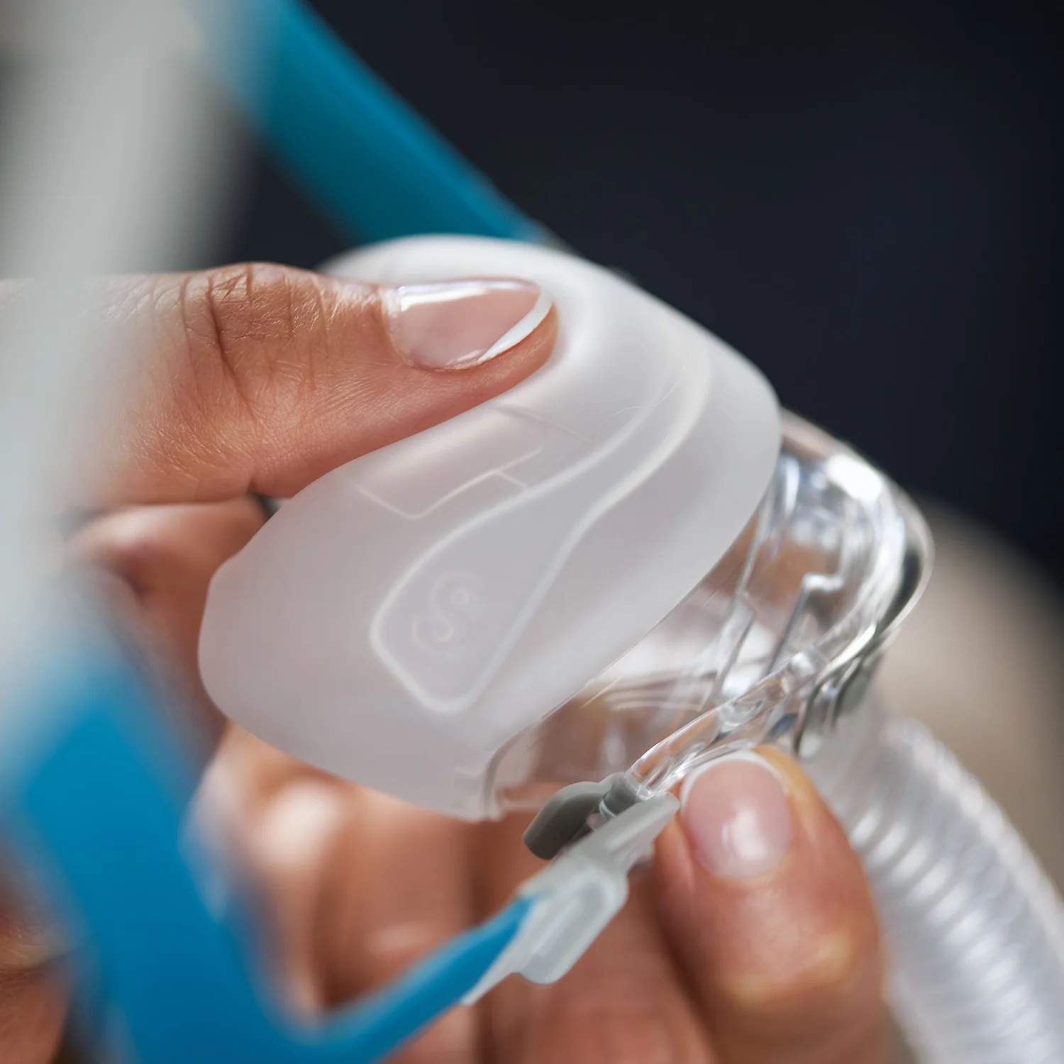 verificarea uzurii pernei de silicon a mastii CPAP