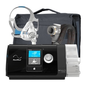 Pachet AutoCPAP ResMed AirSense 10 AutoSet + AirFit F20 + Umidificator + Furtun Incalzit