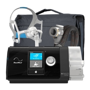 Pachet AutoCPAP ResMed AirSense 10 AutoSet + AirFit N20 + Umidificator + Furtun Incalzit