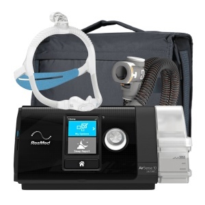 Pachet AutoCPAP ResMed AirSense 10 AutoSet + AirFit N30i + Umidificator + Furtun Incalzit