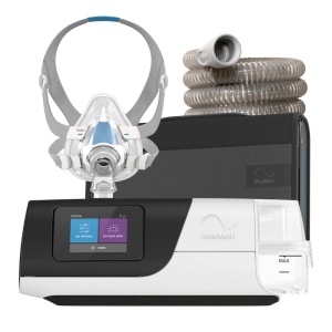 Pachet AutoCPAP ResMed AirSense 11 AutoSet + AirFit F20 + Umidificator + Furtun Incalzit