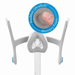 Perna Spuma cu Memorie Masca CPAP Nazala AirTouch N20 ResMed - Img 3