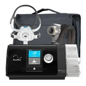 Pachet AutoCPAP ResMed AirSense 10 AutoSet + AirFit F40 + Umidificator + Furtun Incalzit