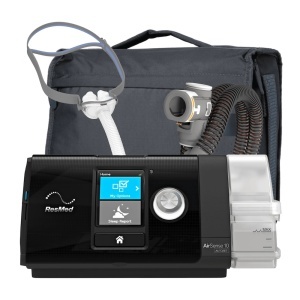 Pachet AutoCPAP ResMed AirSense 10 AutoSet + AirFit P10 + Umidificator + Furtun Incalzit