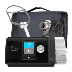 Pachet AutoCPAP ResMed AirSense 10 AutoSet + AirFit P10 + Umidificator + Furtun Incalzit