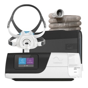 Pachet AutoCPAP ResMed AirSense 11 AutoSet + AirFit F40 + Umidificator + Furtun Incalzit