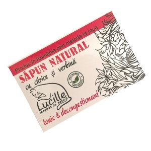 Sapun natural cu citrice si verbina - tonic si decongestionant, Lucille, 90 g - Img 4