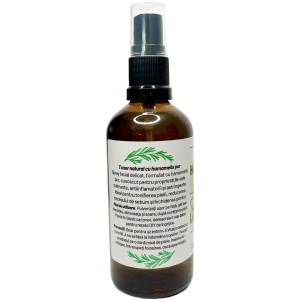 Toner facial natural Lucille - Hamamelis Pur, calmant, tonifiant si hidratant, ideal pentru toate tipurile de ten, 100 ml - Img 2