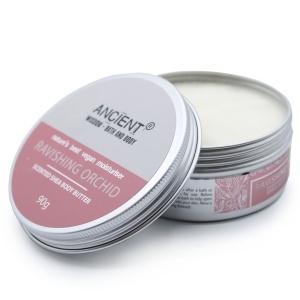 Unt de corp vegan Shea, aroma Orhidee 90g, Ancient Wisdom
