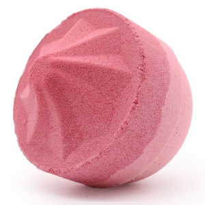 Bila efervescenta de baie "Lucille - Raspberry Pop", cu aroma de Zmeura, spuma bogata, culori vibrante, ingrediente delicate cu pielea, vegan friendly, jumbo size 180g