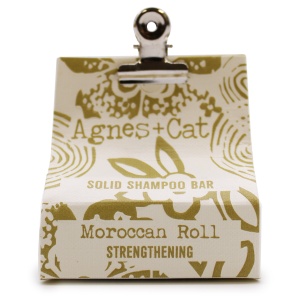 Sampon Solid Agnes & Cat - Moroccan Roll Par Puternic - Handmade, Vegan, Fara SLS/SLES/Parabeni, Pentru Toate Tipurile de Par, Zero Waste, 60 g - Img 2