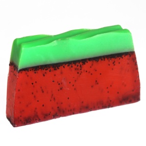 Sapun artizanal cu glicerina "Lucille - Deliciul Fructelor", capsuni si caramel, 90 g - Img 2