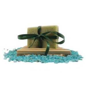 Sapun natural cu salvie si eucalipt - exfoliant si revitalizant, Lucille, 90 g - Img 2