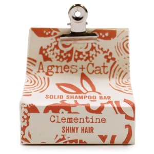 Sampon Solid Agnes & Cat – Clementine Par Stralucitor - Handmade, Vegan, Fara SLS/SLES/Parabeni, Pentru Toate Tipurile de Par, Zero Waste, 60 g - Img 3