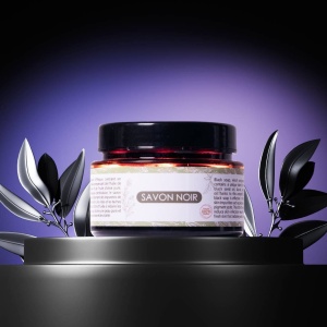 Sapun negru de Alep, natural si vegan, pentru toate tipurile de piele, hidratant si purficator, eficient in tratarea impuritatilor pielii, fabricat artizanal in Siria, 200g, Maison du Laurier - Img 2