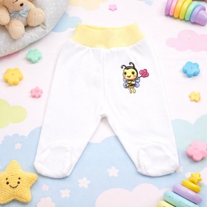 Pantaloni Bebe cu Bandă Lată „Tika02” - 0-3 Luni