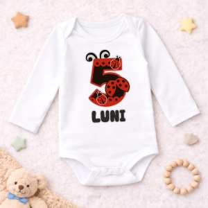 Body Bebe Aniversar „Lady Bug” - Mesaj Aniversar 1-6 luni - Img 5