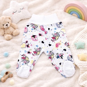 Pantaloni Bebe cu Bandă Lată „Tika15” - 0-3 Luni