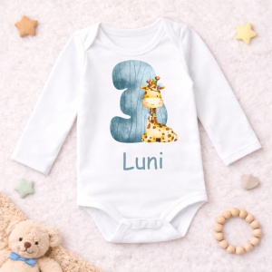 Body Bebe Aniversar „Forest Animals” - Mesaj Aniversar 1-6 luni - Img 3