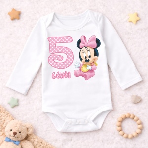 Body Bebe Aniversar „Minnie” - Mesaj Aniversar 1-6 luni - Img 5