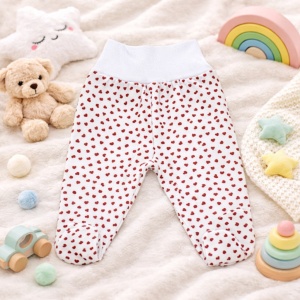 Pantaloni Bebe cu Bandă Lată „Tika18” - 0-3 Luni