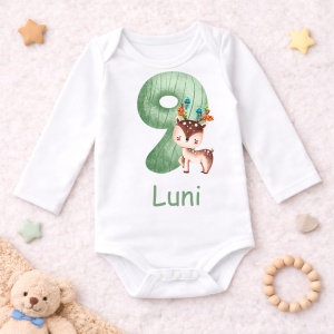 Body Bebe Aniversar „Forest Animals” - Mesaj Aniversar 7 luni- 1 an - Img 3