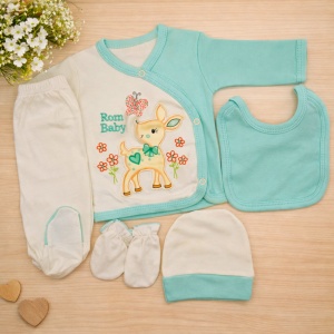 Compleu Nou-Născuți „Rombaby” - 5 Piese,Set Complet pentru Bebelusi