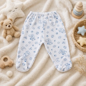 Pantaloni Bebe cu Bandă Lată „Tika16” - 0-3 Luni