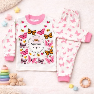 Pijama copii ''Supermini'' roz deschis