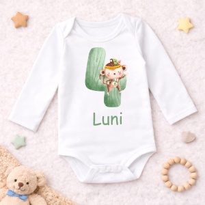 Body Bebe Aniversar „Forest Animals” - Mesaj Aniversar 1-6 luni - Img 4