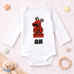 Body Bebe Aniversar „Lady Bug” - Mesaj Aniversar 7 luni- 1 an - Img 6