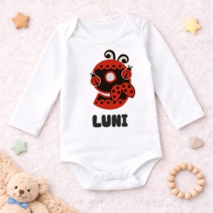 Body Bebe Aniversar „Lady Bug” - Mesaj Aniversar 7 luni- 1 an - Img 3