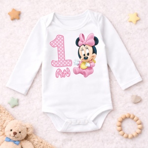 Body Bebe Aniversar „Minnie” - Mesaj Aniversar 7 luni- 1 an - Img 6