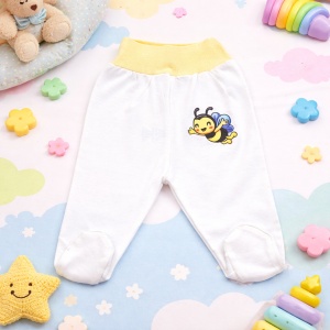 Pantaloni Bebe cu Bandă Lată „Tika01” - 0-3 Luni